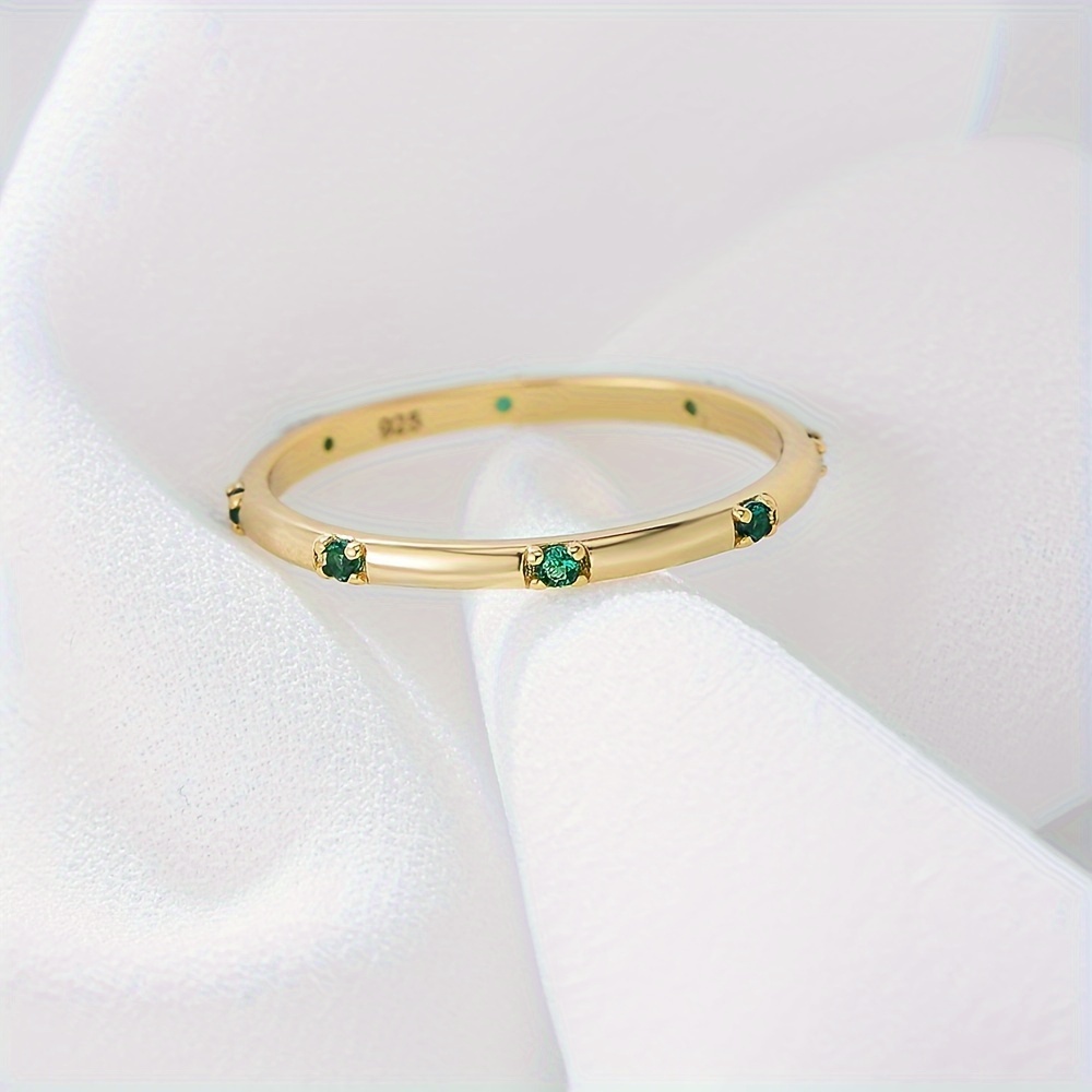 925 Silver Three Round Geometric Ring for Women